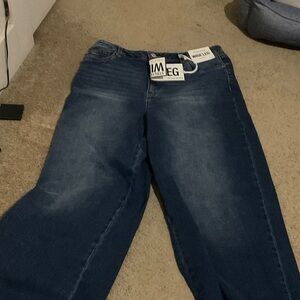 Refuge Wide Leg Jeans - Dark Blue